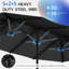 Parasol d'extérieur double face avec base incluse-1891274511