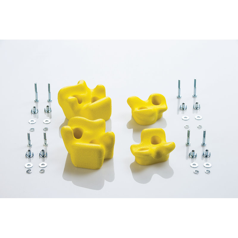 Plastic Climbing Rocks, Yellow