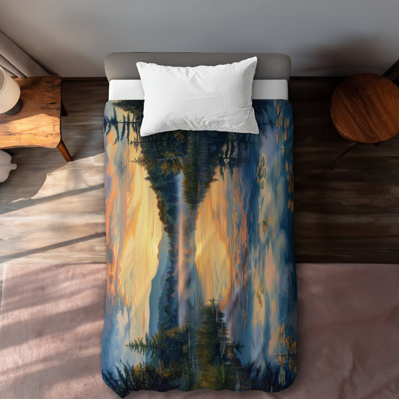 Fluid Gray Duvet Cover | Elegant Home Decor Upgrade