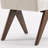 Turfed Linen Upholstered Dining Chair Armless Parsons Side Chair With Solid Wood Legs-109248749