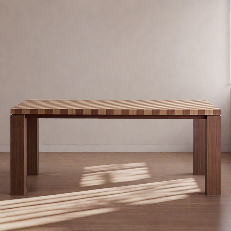 Table de salle à manger en bois massif de style français, H 29,5 po x L 62,9 po x l 35,4 po
