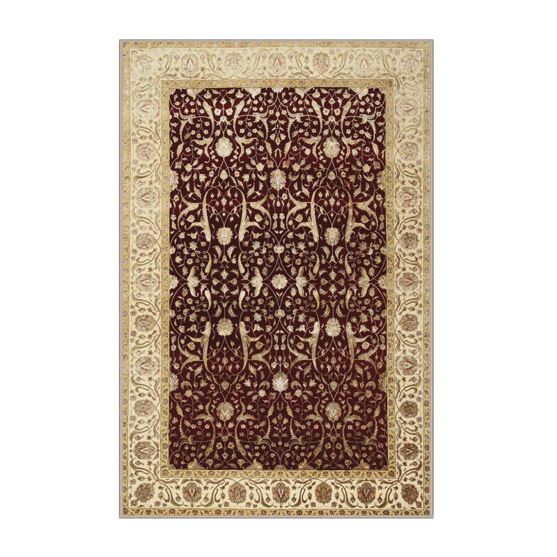 Tapis traditionnel brun / beige Diomede, Rectangle 5 pi x 7 pi