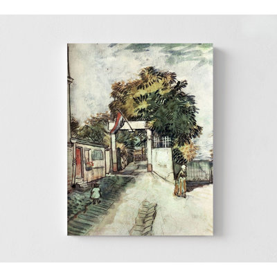 Entrée au Moulin de la Galette par Vincent Van Gogh, reproduction de peintures célèbres, reproduction de style Van Gogh, art mural, art mural encadré