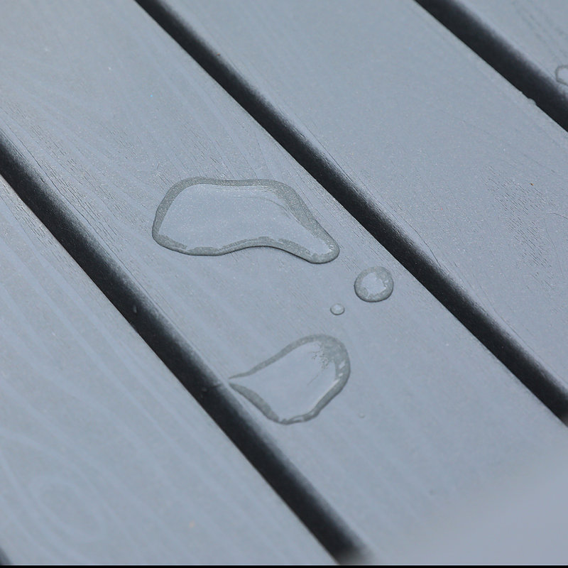 Ensemble de chaises de terrasse en PEHD pour l'extérieur, peu d'entretien - pour les jardins, les cours et les terrasses - Gris (dossier vertical)