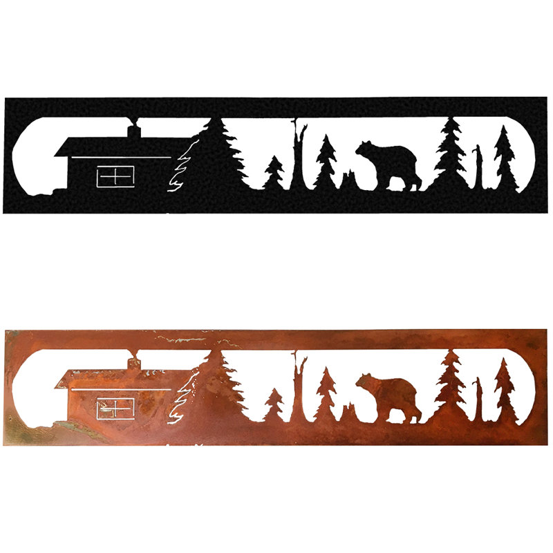 Ours rectangulaire, Noir martelé