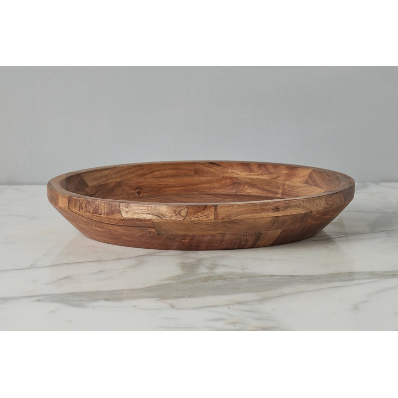 Couscous Wood Serve Bowl, Natural