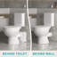 Système de toilette Macerating, puissant et durable, toilette à chasse d'eau pour la pompe Macerator du sous-sol avec évent AC et 4 entrées d'eau SUPERFLO