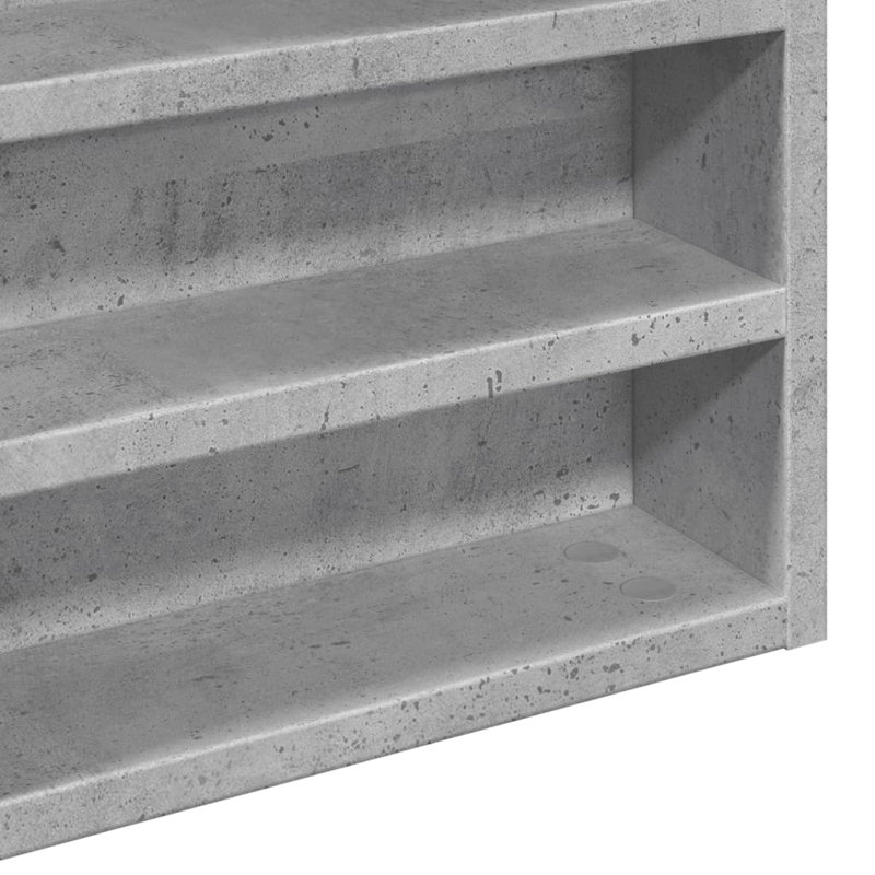 Roenick Floating Shelf, 58cm H x 60cm W x 8.5cm, Concrete Grey