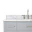 Meuble-lavabo simple 42 po avec plateau en marbre de Carrare Aberdeenshire-85364212
