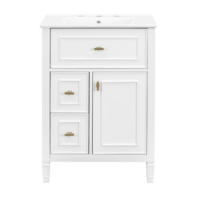 Elegant Bathroom Vanity, White