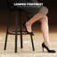 Upholstered Counter Stool with Metal Frame