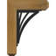 Nevio 4" Single Brace Craftsman Ironcrest Bracket-108927535-108927529