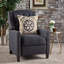 Fauteuil en tissu gris foncé Classic-1013268584