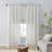 Linen Blend Light Filtering Curtain Panel Pair(2 Pcs Window Panels)