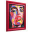«Vivid Elegance», art mural en toile giclée sur toile avec cadre baroque bicolore