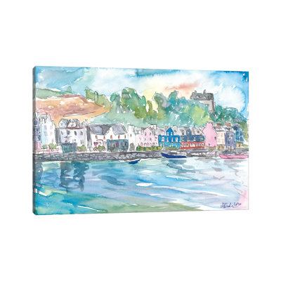 Tobermory, île de Mull, Écosse, bord de mer, Hébrides intérieures par Markus et Martina Bleichner, peinture sur toile tendue