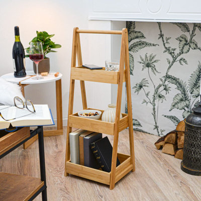 Bamboo Freestanding Bathroom Shelves