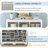 Cabinets | Modern 24-Cubby Shoe Storage Cabinet, Curved Base Versatile Sideboard, White | off-white | Hallway
