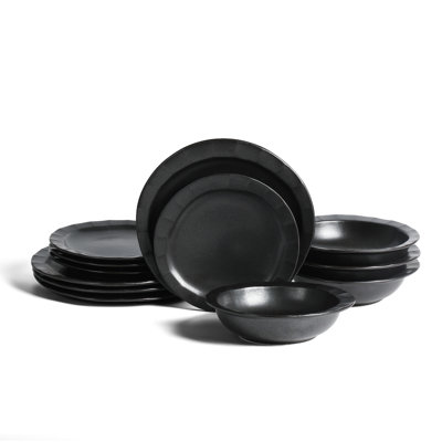 Stone Lain Oasis 12-Piece Dinnerware Set Stoneware