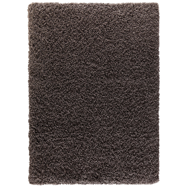 Verona Thick Dark Grey Shaggy Area Rug – Soft Pile, Non-Slip, Durable Polypropylene Carpet for Living Room, Bedroom & Hallway