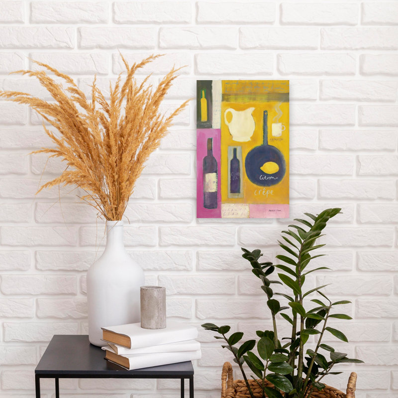 Citron crépon, art mural contemporain, H 18 po x l 12 po