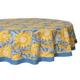 Sunflower Handmade Floral Tablecloth