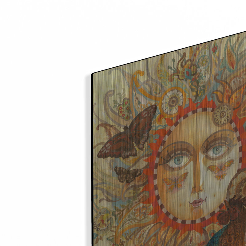 Art mural en métal Trinx «The Funkadelic Dawn» par David Galchutt, H 24 po x l 16 po
