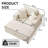 Chaise Lounge Chair With Removable Storage Ottoman-1587933346