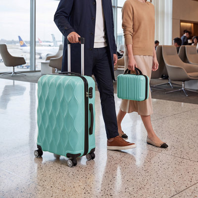 2-Piece Hard Shell Travel Suitcases Luggage Set