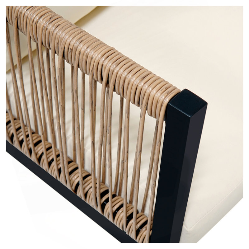 Multi-Person Outdoor Sofa Combination With A Table, Suitable For Garden, Backyard And Balconies, Beige