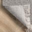 Tapis décoratif gris Touffeté à la main-910331655