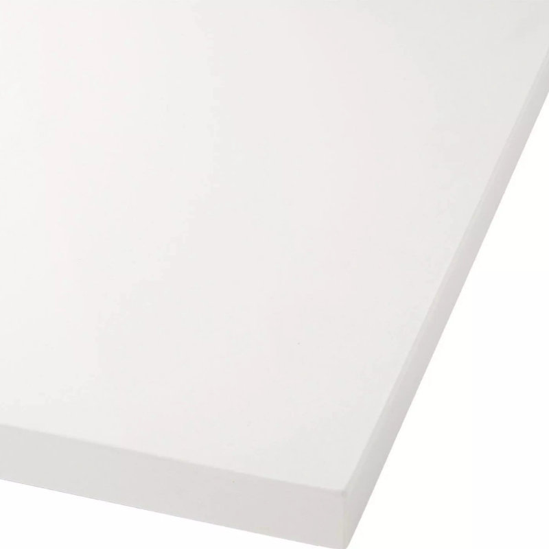 Meuble-lavabo double 60 po Aliso, Quartz blanc arctique, Aucun trou de robinet, Café