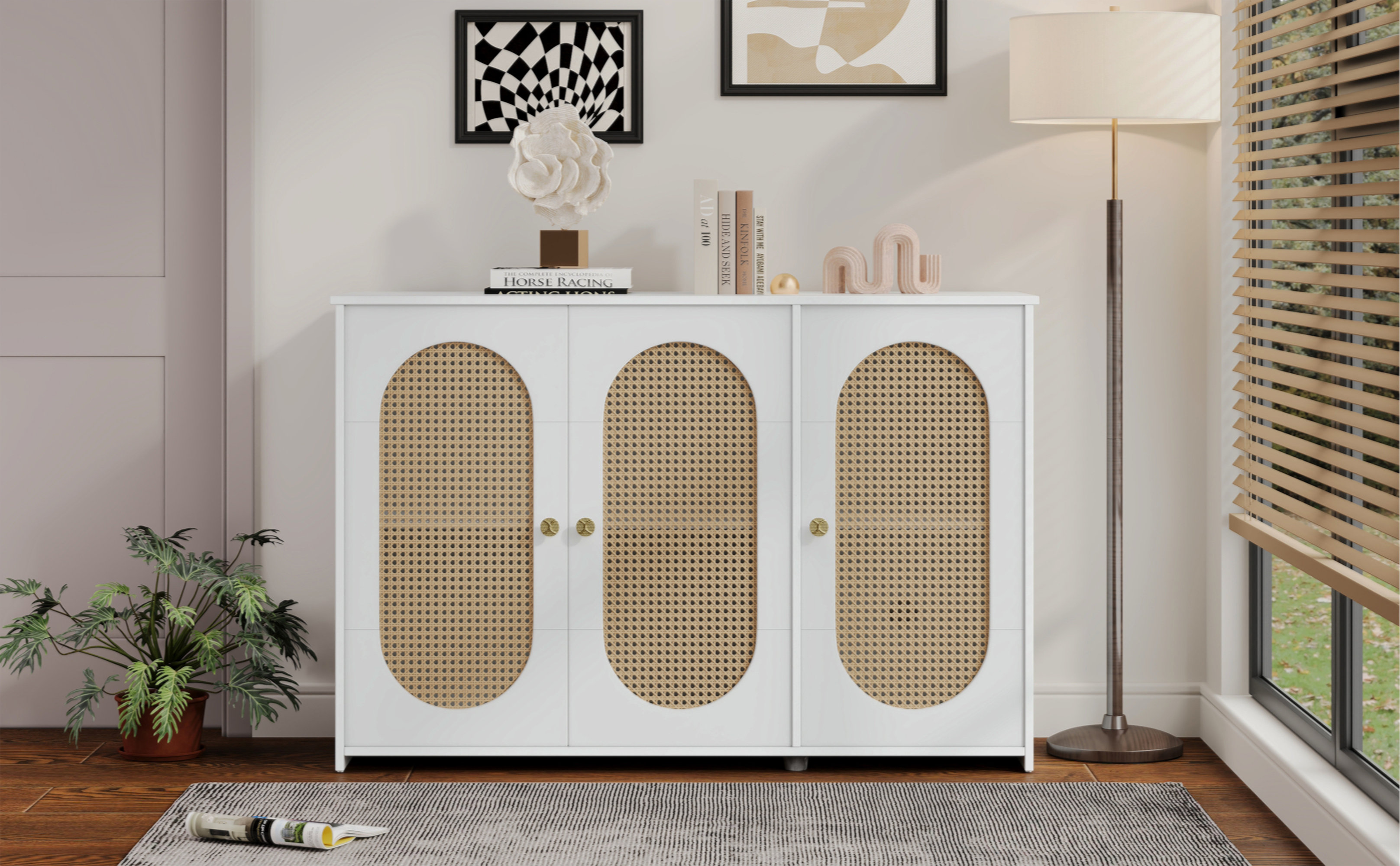 Oliver Retro 3Door Sideboard With Large Storage Space