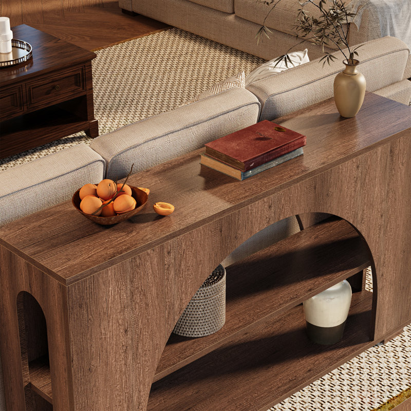 Farmhouse 55" Console Table with Storage