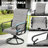 Burlington 5pcs Padded Textilene Outdoor Dining Set With Umbrella Hole, Swivel Design-151702971-151702972-151702975