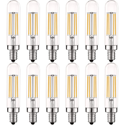 5 Watt (60 Watt Equivalent) T6 T6.5 LED Dimmable Light Bulb, E12/Candelabra Base