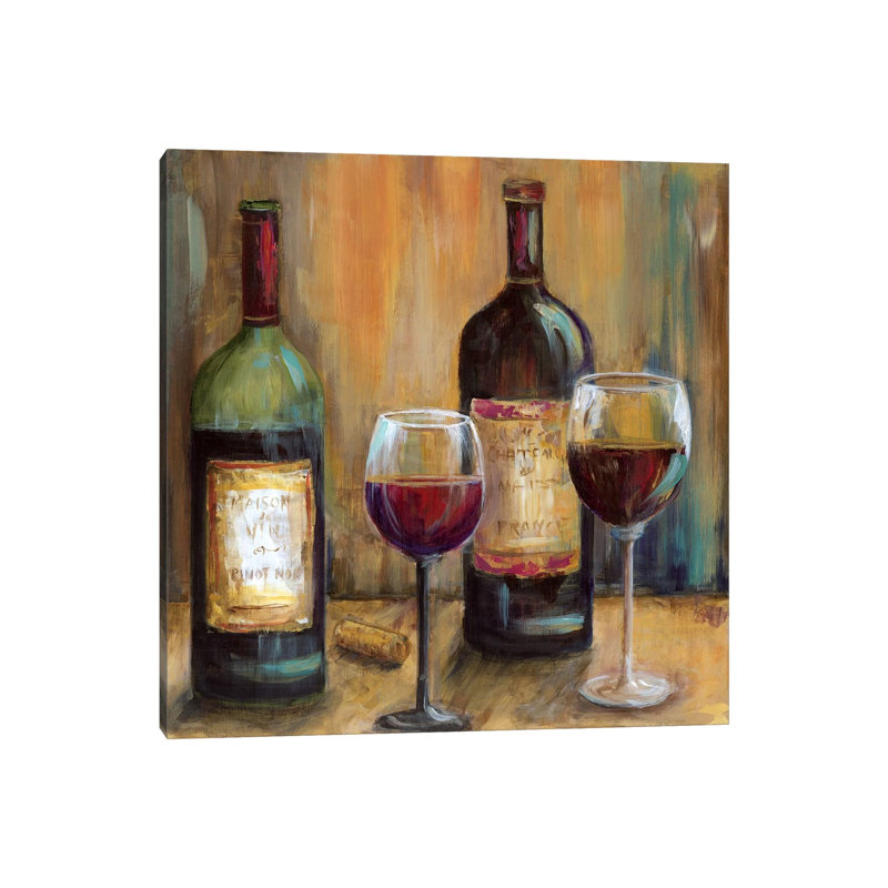 Elegant Reds 1 Piece Wrapped Canvas Painting, 66.04 cm H x 66.04 cm W x 1.91 cm D