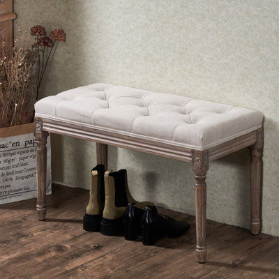 Besednice Linen Upholstered Bench