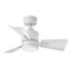 Ventilateur de plafond standard à 3 pales de 30 po à DEL avec commande murale et ensemble d'éclairage Leventhal inclus-1532356557