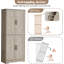 Armoire de cuisine de 70 pouces de hauteur, 4 portes, 2 tablettes ajustables