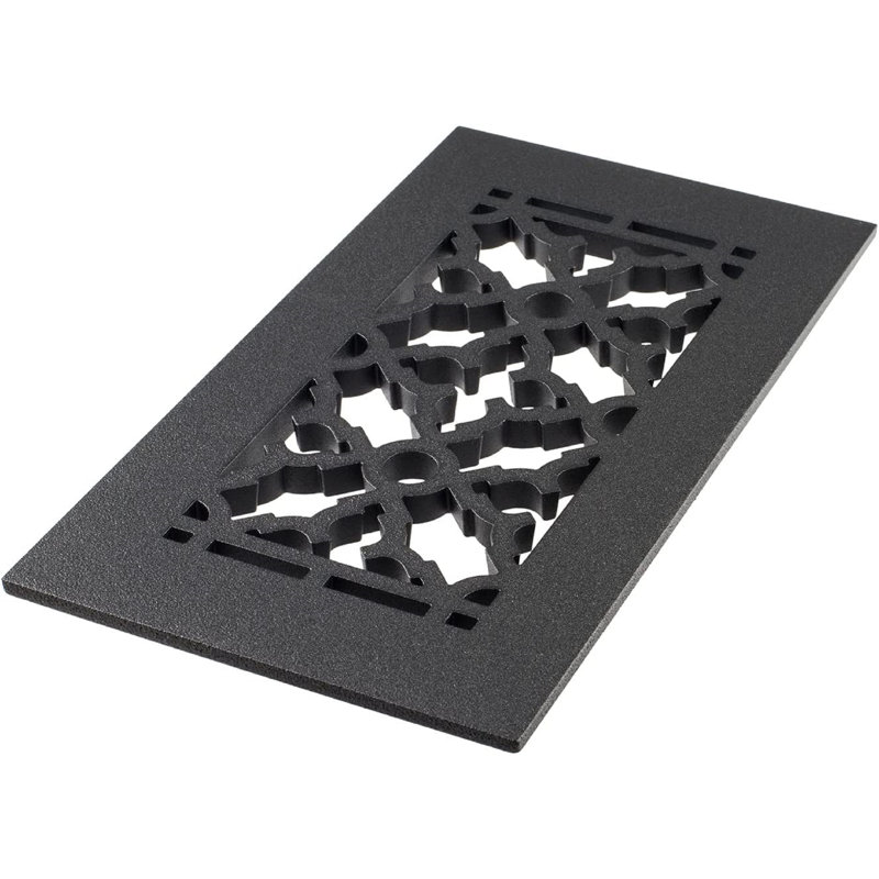 Grille de plancher en fonte Reggio, 4 po x 12 po