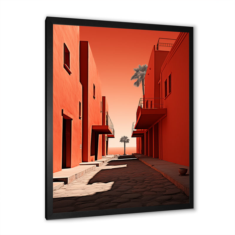 Lignes d'usine en simplicité sur toile, Cadre simple noir, H 40 po x l 30 po x P 1,5 po