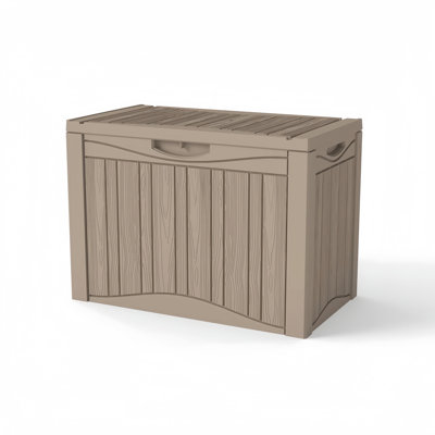 Decksplore 50 Gallons Water Resistant Resin Lockable Deck Box
