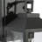 1- Light Matte Black Lantern Outdoor Wall Sconce