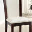2 pièces de chaises de salle à manger en similicuir brun cerise foncé-1602013989