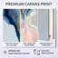 «White Blue River Fragments» - Décoration murale abstraite 3 pièces-129013539-129013543