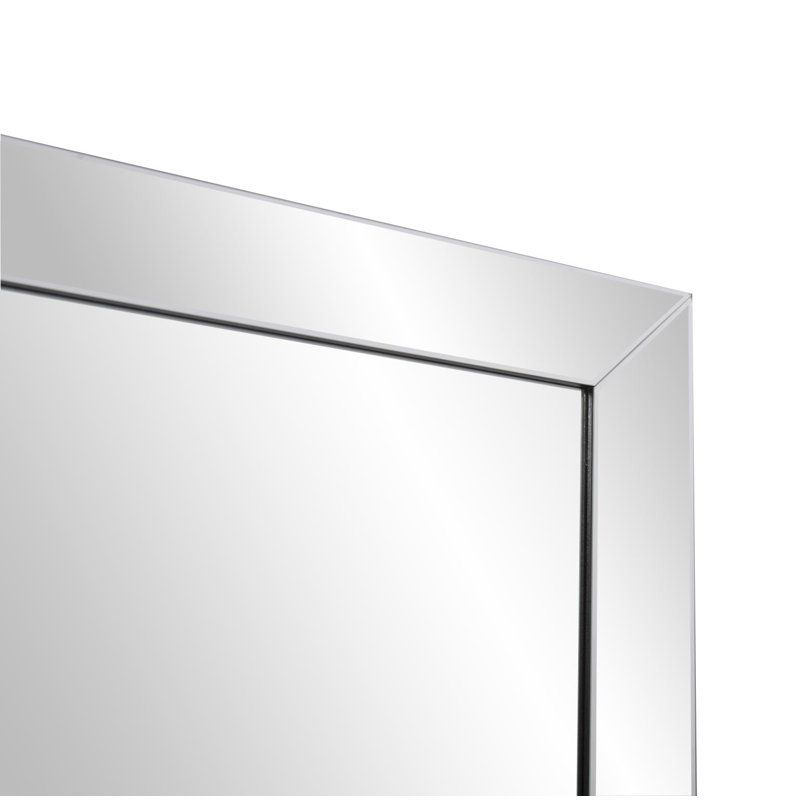 Burriss 24" Clear Beveled Edge Frame Accent Mirror, 36" x 24"