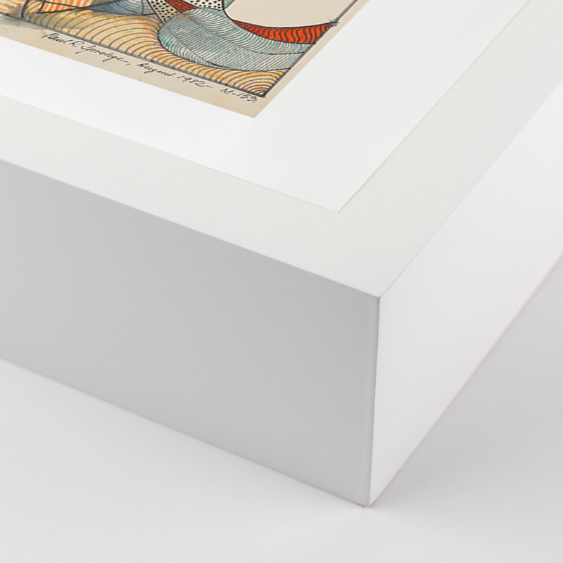 The Flight Print by Pepi Sprohge, 24" H x 18" W x 1.5" D, White/Neutral Single Picture Framed