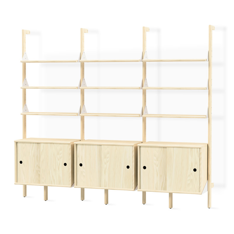 Unité de rangement Branch-2, Blanc / blond