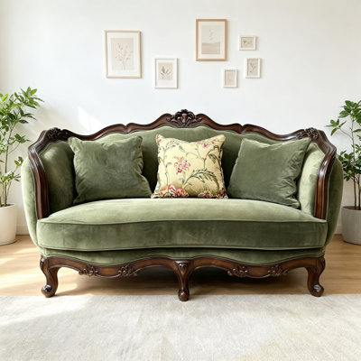 American Country Retro Green Sofa